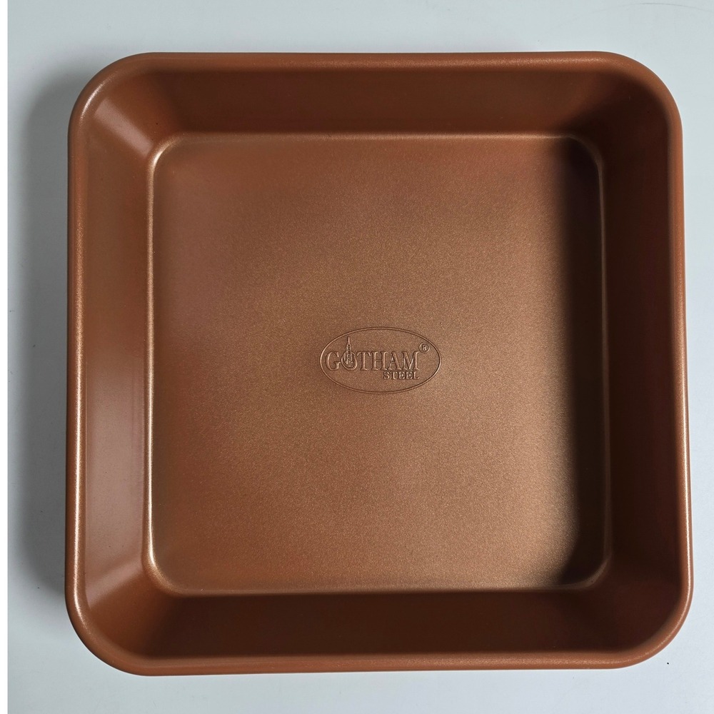 Gotham Steel Square‎ Baking Pan Copper Nonstick Ceramic Brownie Cake New